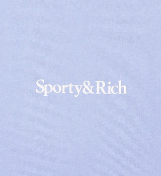 Health Is Wealth Crewneck - Periwinkle/White