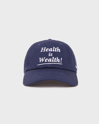 Health is Wealth Hat - Light Navy/White