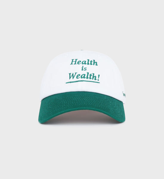 Health Is Wealth Hat - White/Alpine