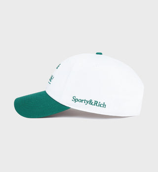 Health Is Wealth Hat - White/Alpine