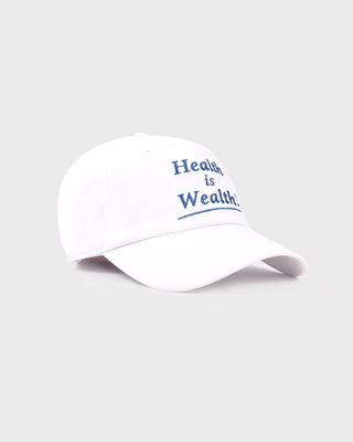 Health is Wealth Hat - White/Azure