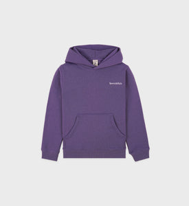 Health is Wealth Kids Hoodie - Dusty Grape