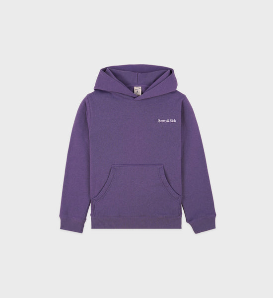 Health is Wealth Kids Hoodie - Dusty Grape