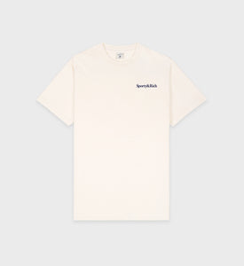 Health is Wealth T-Shirt - Cream/Navy