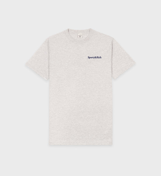 Health is Wealth T-Shirt - Heather Gray/Navy