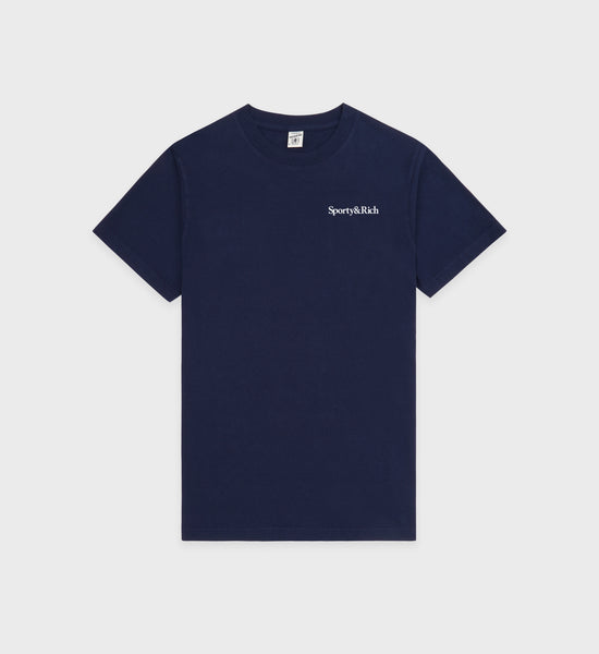 Health is Wealth T-Shirt - Navy/White