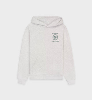 Crest Seal Hoodie - Heather Gray/Forest Green