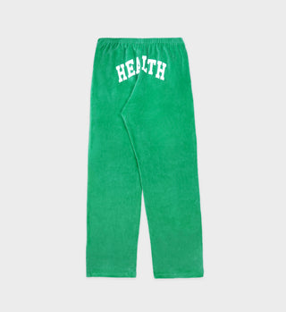 Health Ivy Velour Sweatpant - Verde/White