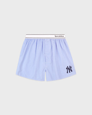 Heritage Yankees Serif Boxer - Blue Stripe/Navy