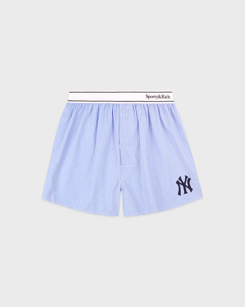 Heritage Yankees Serif Boxer - Blue Stripe/Navy