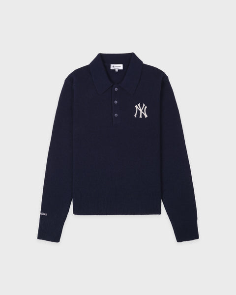 Heritage Yankees Serif Cashmere Polo - Navy/White