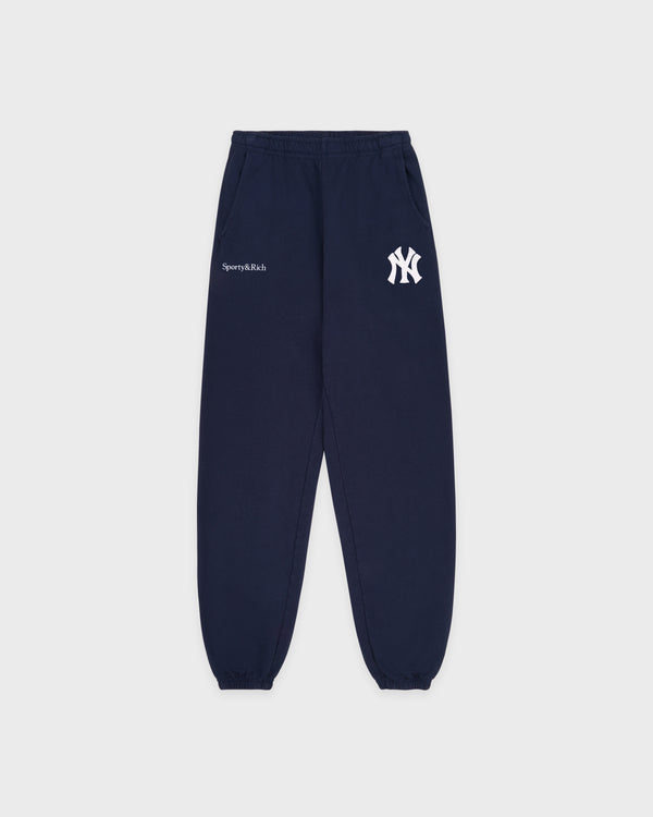 Heritage Yankees Serif Sweatpant - Navy/White