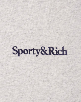 Heritage Yankees Serif Zip Hoodie - Heather Gray/Navy