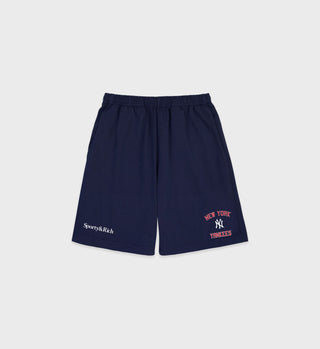 Home Run Gym Short - Navy/Sports Red/White