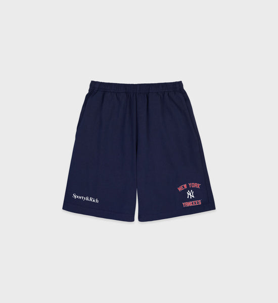 Home Run Gym Short - Navy/Sports Red/White