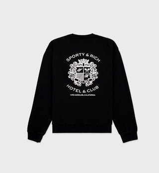 Hotel Crewneck - Black/White