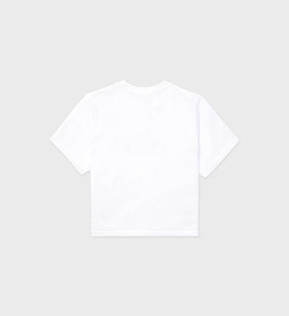 Hotel Cropped Tee - White/Black
