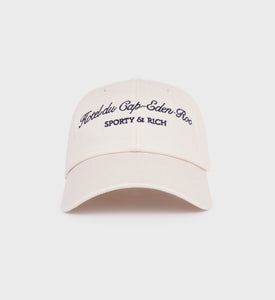 Casquette Hotel du Cap Cursive - Crème/Marine