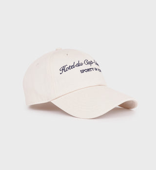 Casquette Hotel du Cap Cursive - Crème/Marine