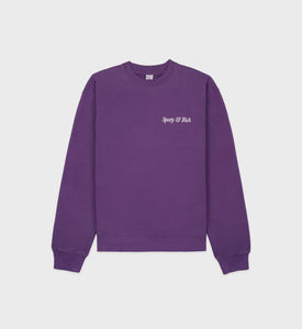 HWCNY Crewneck - Plum/White