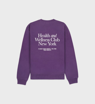 HWCNY Crewneck - Plum/White