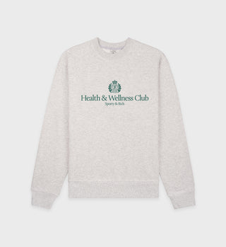 Sweat H&W Crest - Gris Chiné/Alpin