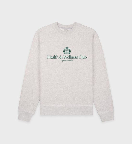 Sweat H&W Crest - Gris Chiné/Alpin