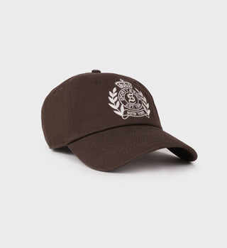 H&W Crest Hat - Chocolate/Cream