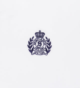 Polo H&W Crest Piqué - Blanc/Marine