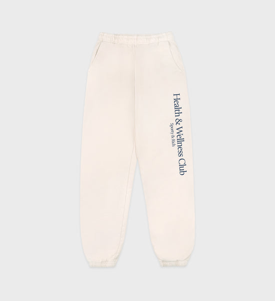 H&W Crest Sweatpant - Cream/Navy