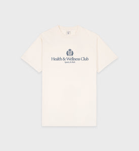 T-Shirt H&W Crest - Crème/Marine