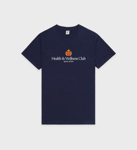 H&W Crest T-Shirt - Navy/White