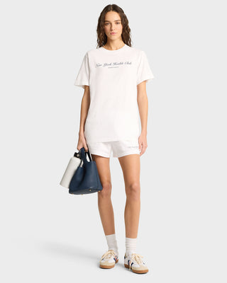 T-shirt NY Health Club - Blanc/Marine