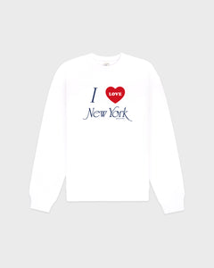 I Love NY Crewneck - White