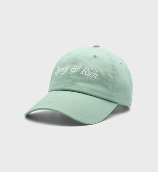 Italic Logo Hat - Jade/White