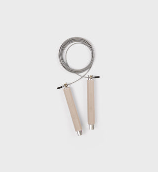 Leather Jump Rope - Hazelnut/White