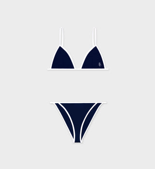 Kate Bikini Bottom - Navy/White