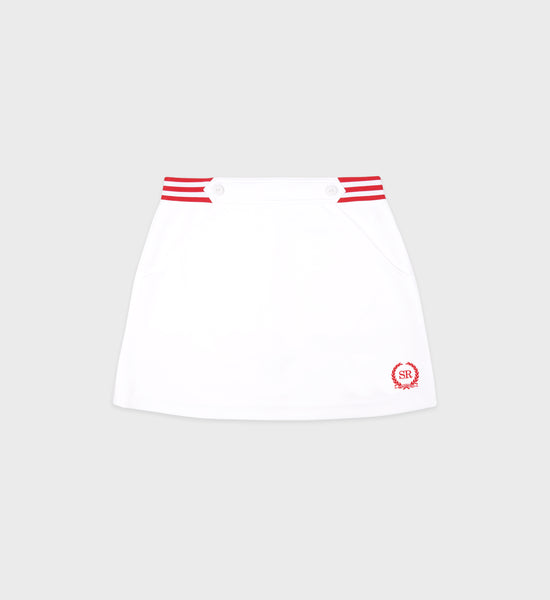 【新品】CPG GOLF CHAIN LOGO GRAPHICAL SKIRT Womens-Logo-Striped-A-Line-
