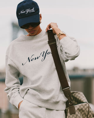 New York Hat - Navy/White