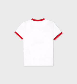 NY Running Club Ringer Tee - White/Sports Red