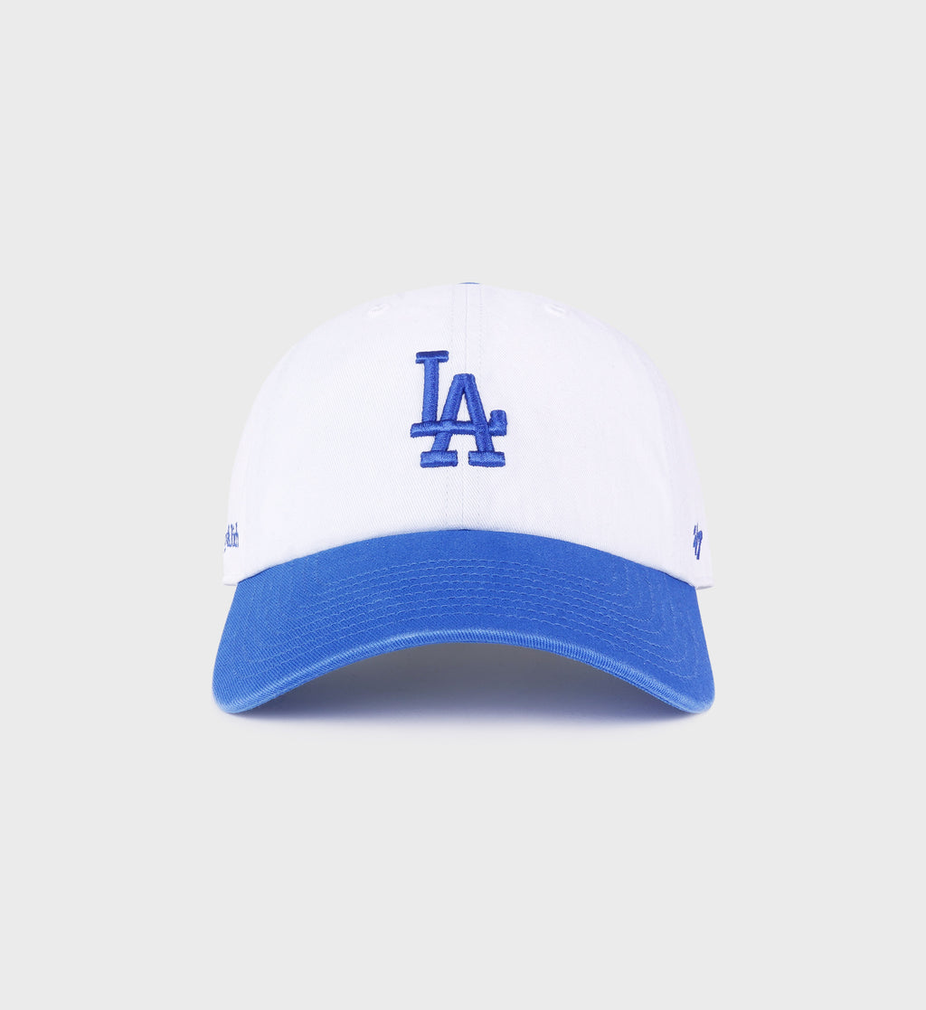 LA Hat - White/Team Blue – Sporty & Rich