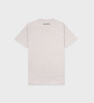 League T-Shirt - Heather Gray/Navy