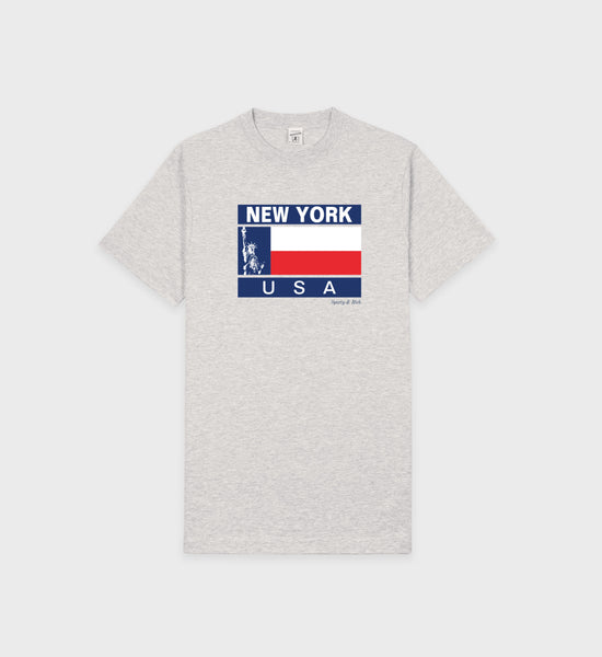 Liberty T-Shirt - Heather Gray/Sports Red/Navy