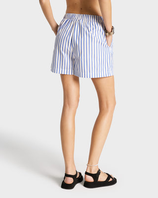 SRC Poplin Short - Navy Striped