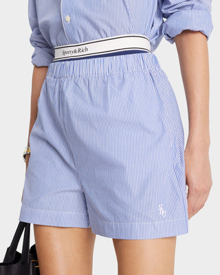 SRC Poplin Short - Navy Striped