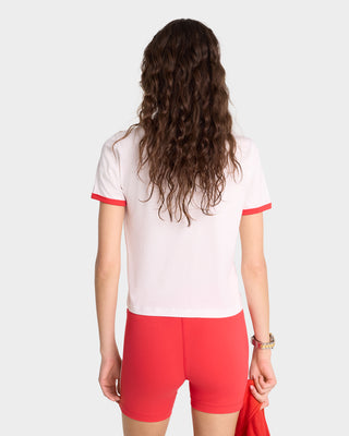 NY Running Club Ringer Tee - White/Sports Red