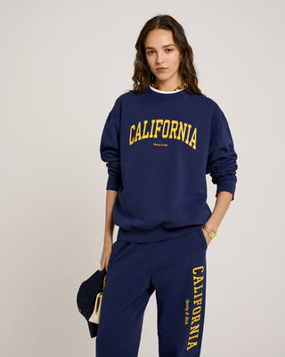 California Crewneck - Navy/Gold