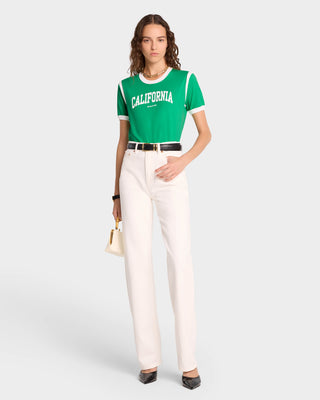 T-Shirt California Sports - Verde/Blanc