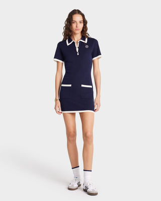 SRHWC Hilary Dress - Navy/Off White