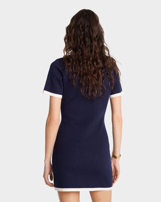 SRHWC Hilary Dress - Navy/Off White